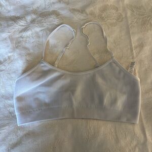 Aerie White Ribbed Women's Bralette
